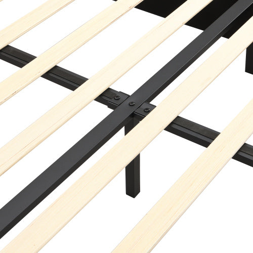 Upholstered Bed,Double Bed-4ft6 135x190cm,With Slatted Frame And Headboard, Button Upholstery, Rivet Upholstery, Wooden Legs, Velvet, Grey